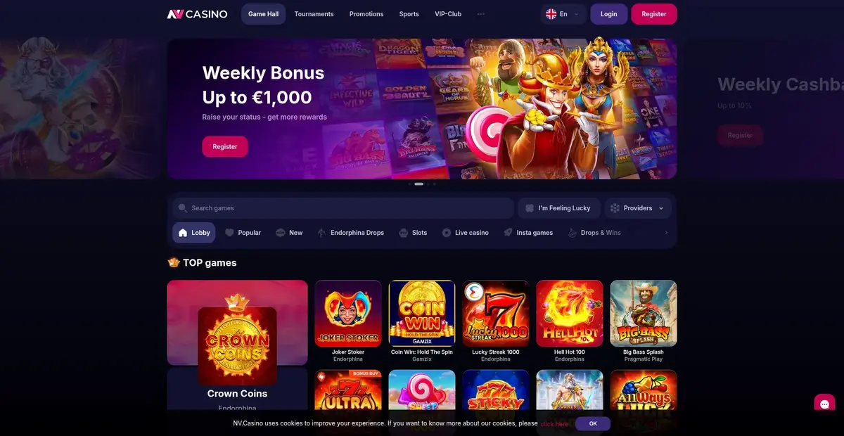 NV Casino screenshot
